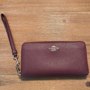 Coach Long Zip Around Wallet